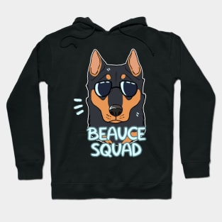 BEAUCERON SQUAD (black and tan cropped) Hoodie